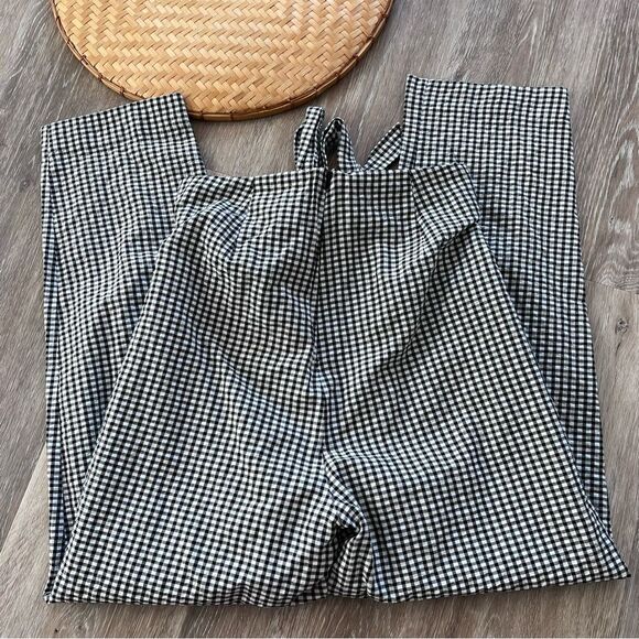 Free people gingham west side tie pants women’s size 2‎ - Picture 6 of 7